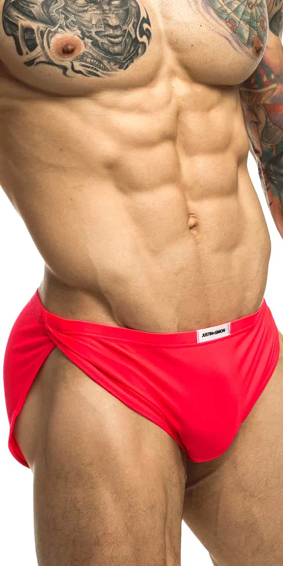Justin Simon Xsj09 Running Shorts Coral
