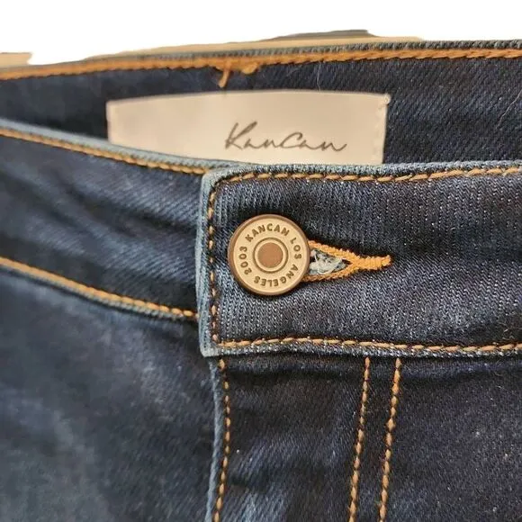 KanCan NWT Women's Size XL Distressed Dark Wash High Rise Skinny Jeans Zip Fly S
