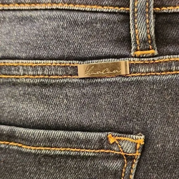 KanCan NWT Women's Size XL Distressed Dark Wash High Rise Skinny Jeans Zip Fly S