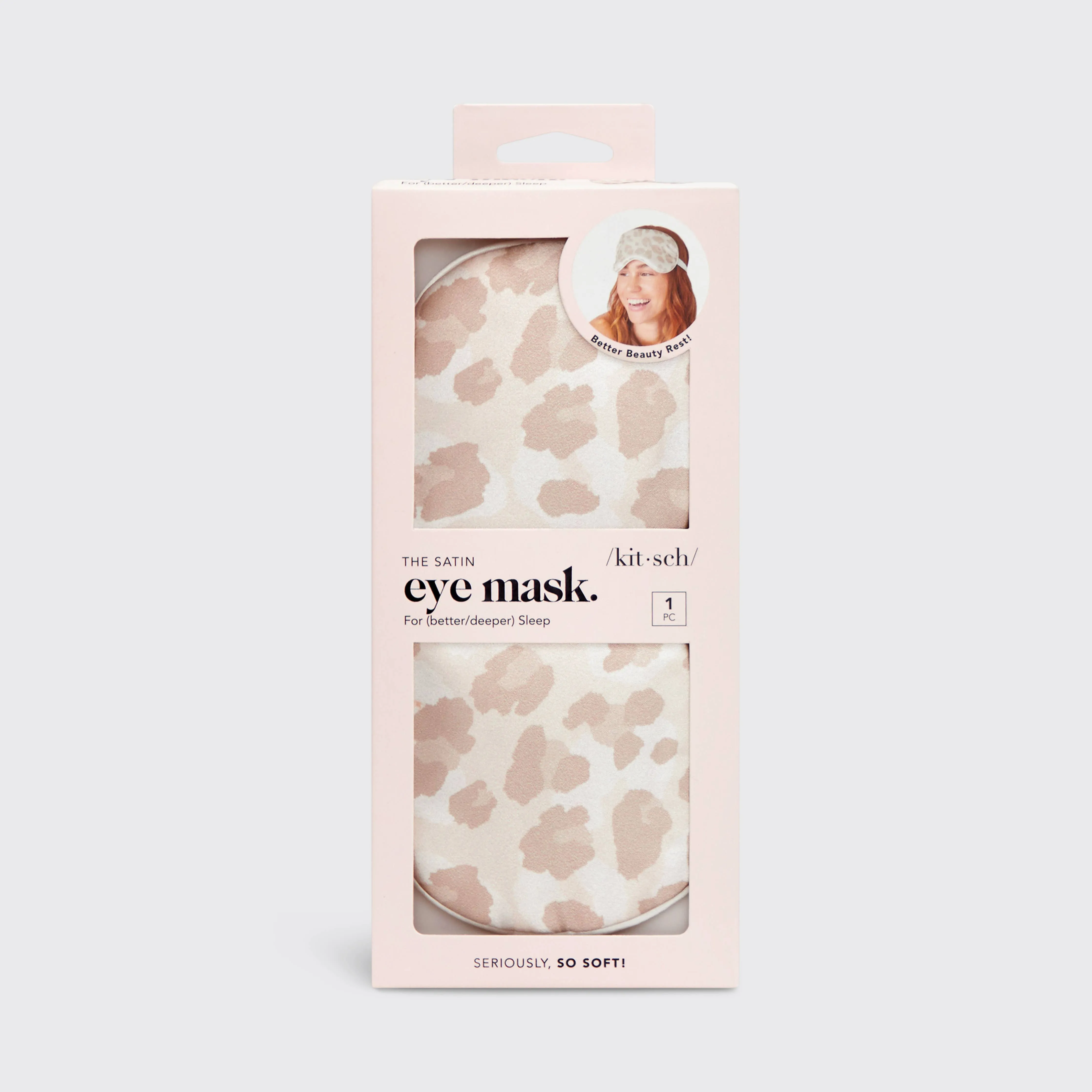 KITSCH Satin Sleep Eye Mask - Leopard