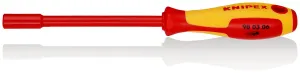 KNIPEX Nut Driver with Screwdriver Handle 6.0mm VDE Insulated Multi Component Grips 232mm 98 03 06