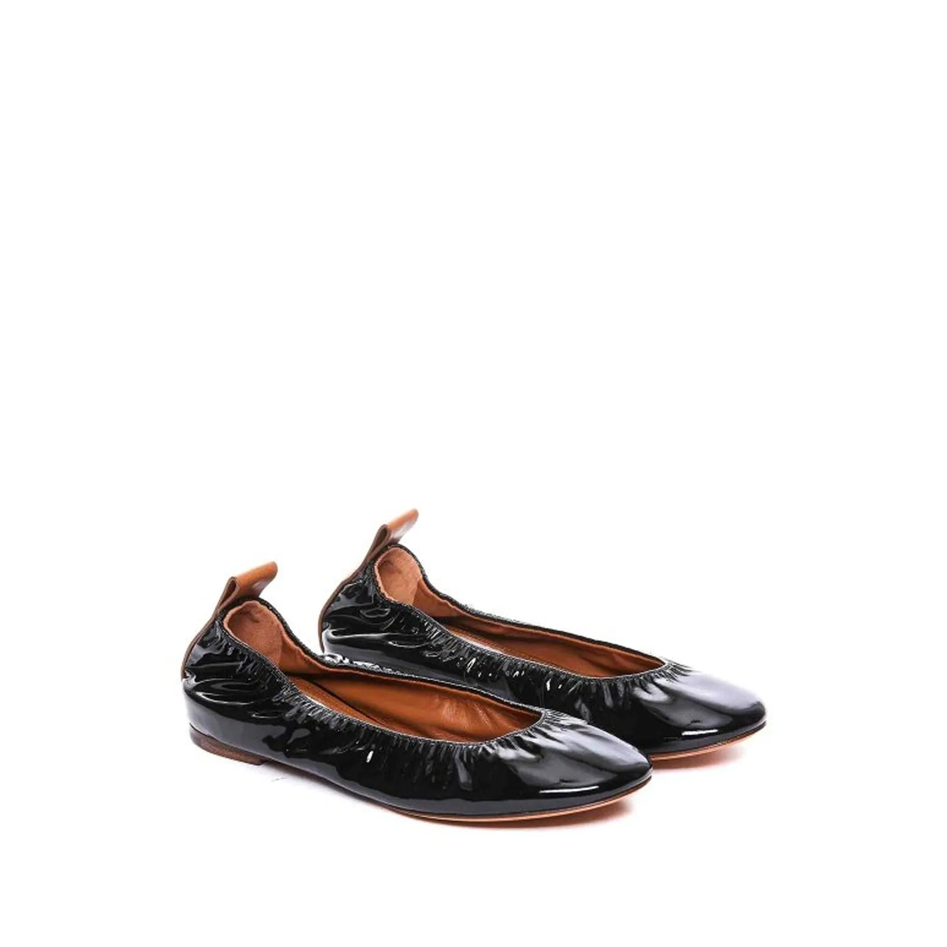 LANVIN Leather Ballerina Flats