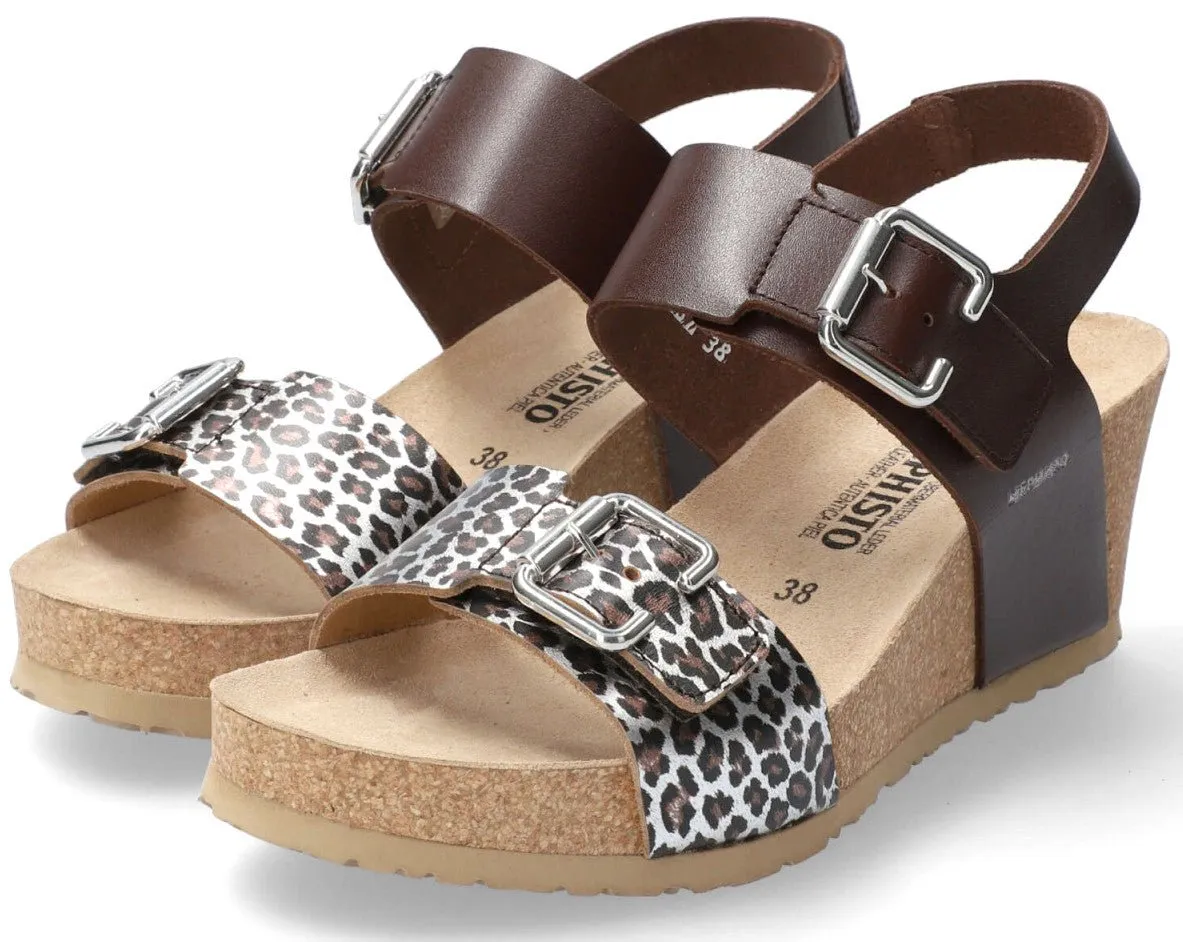'LISSANDRA' women's sandal - brown mix