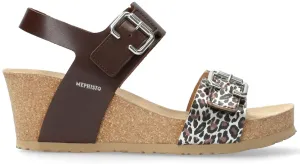 'LISSANDRA' women's sandal - brown mix