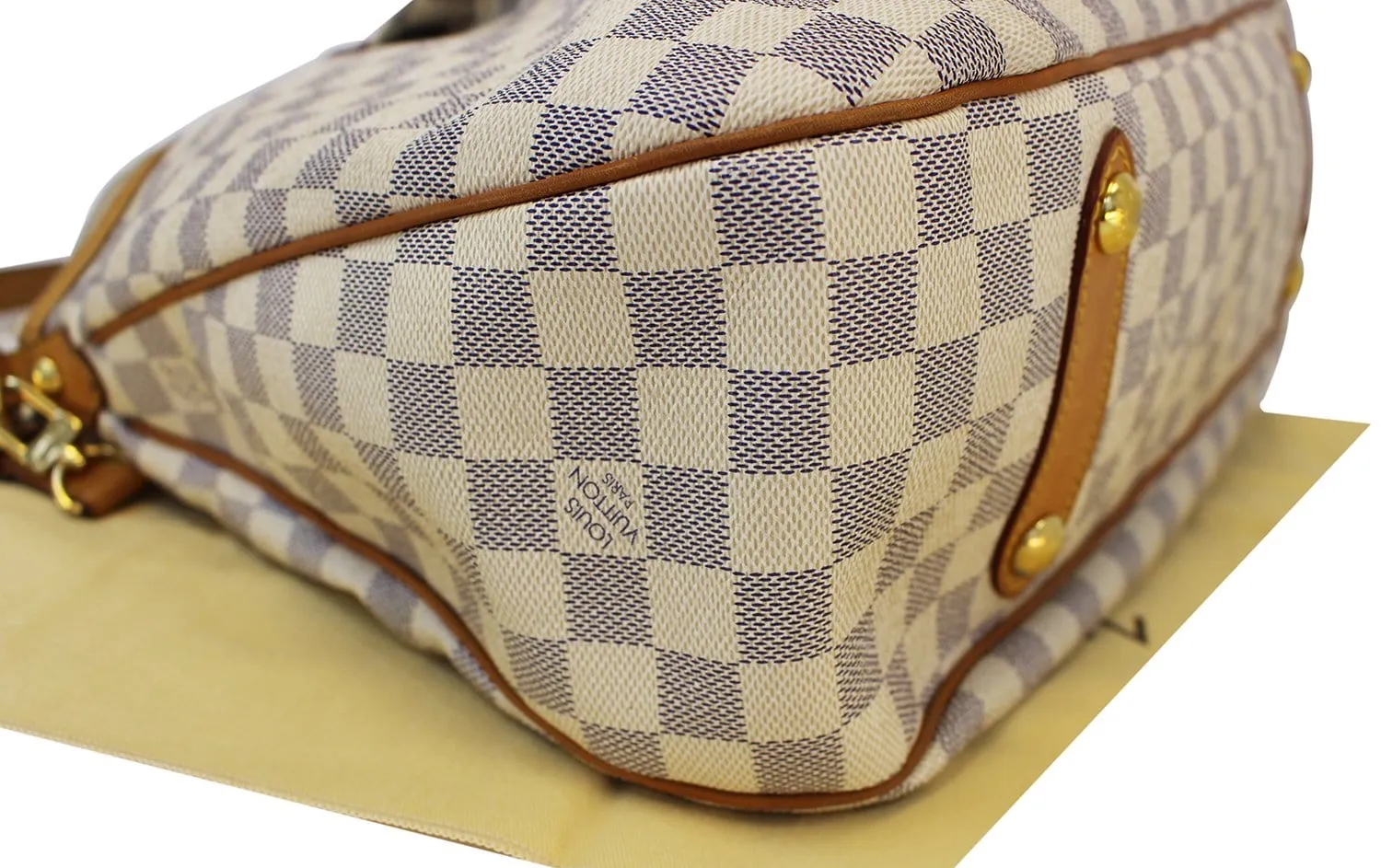 LOUIS VUITTON Damier Azur Siracusa GM Shoulder Handbag