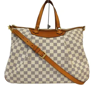LOUIS VUITTON Siracusa GM Damier Azur  Shoulder Handbag