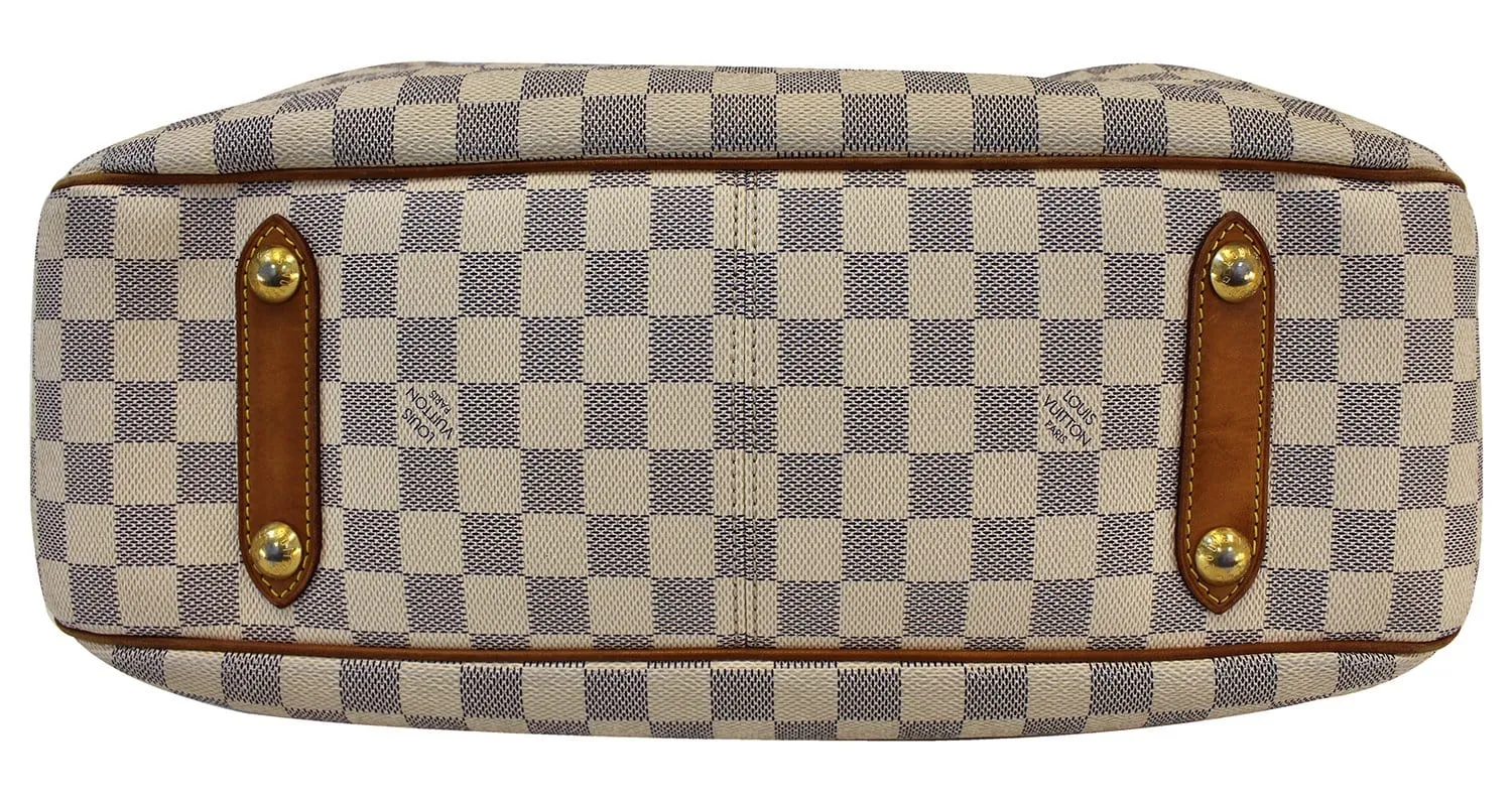 LOUIS VUITTON Siracusa GM Damier Azur  Shoulder Handbag