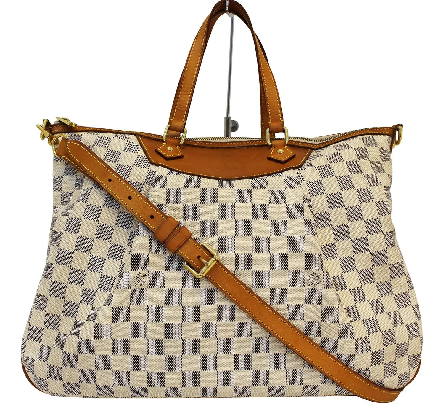 LOUIS VUITTON Siracusa GM Damier Azur  Shoulder Handbag