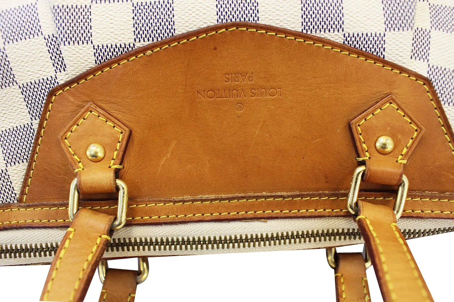 LOUIS VUITTON Siracusa GM Damier Azur  Shoulder Handbag