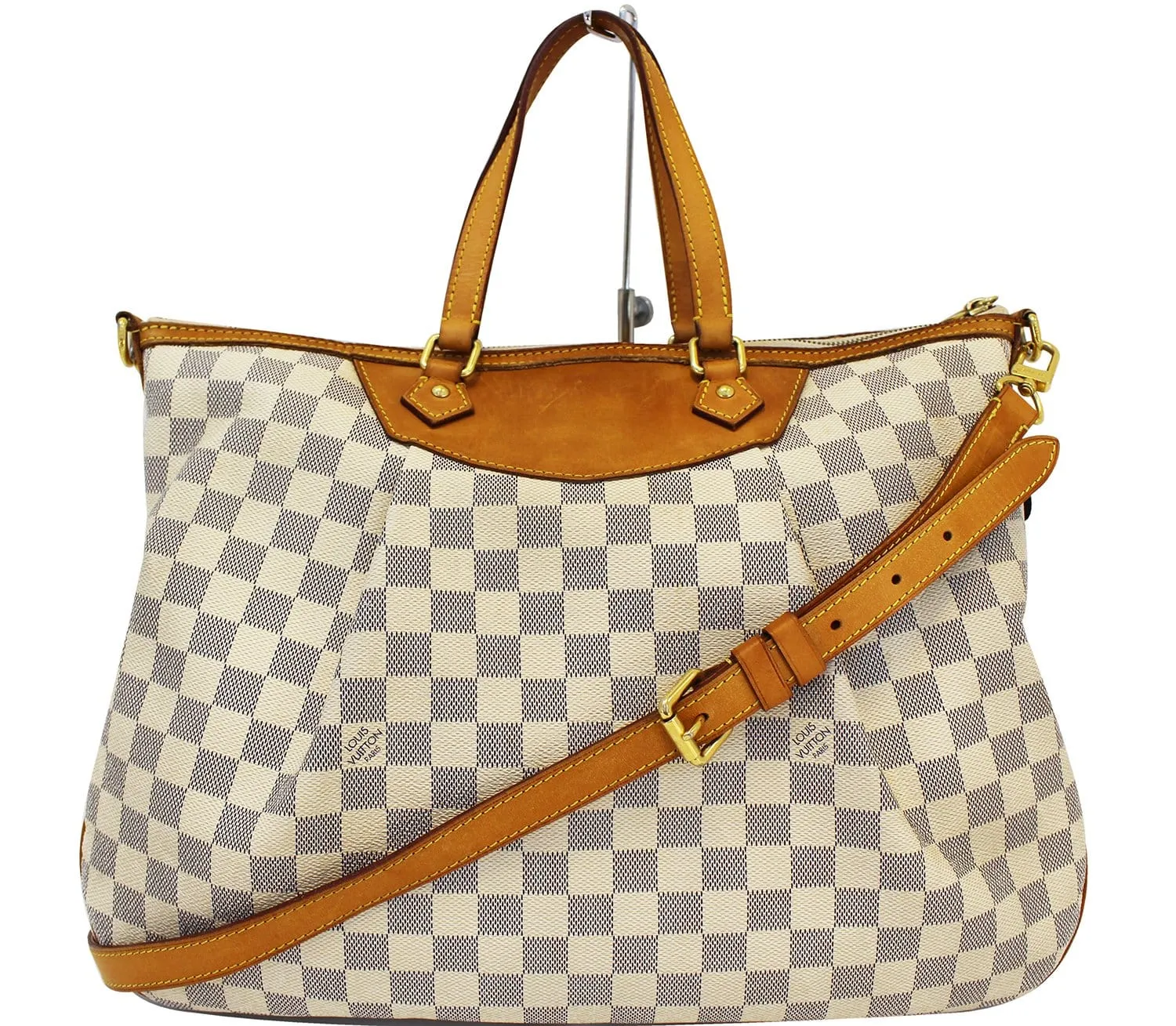 LOUIS VUITTON Siracusa GM Damier Azur  Shoulder Handbag