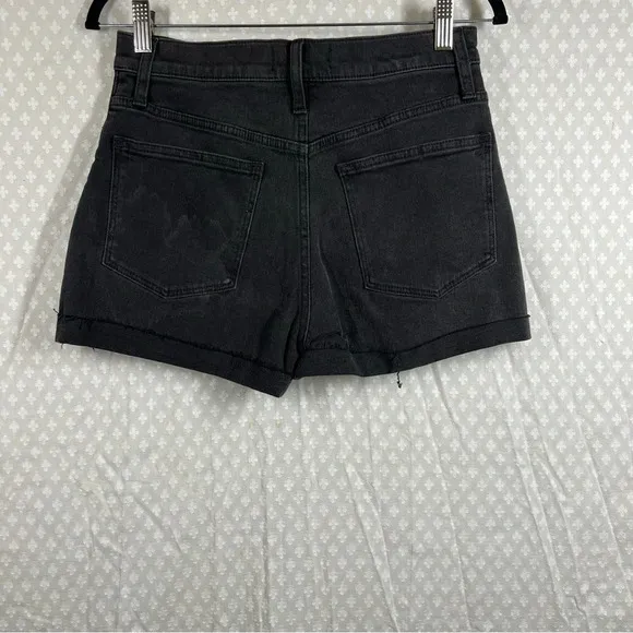 Madewell NWT Black High Rise Denim Shorts