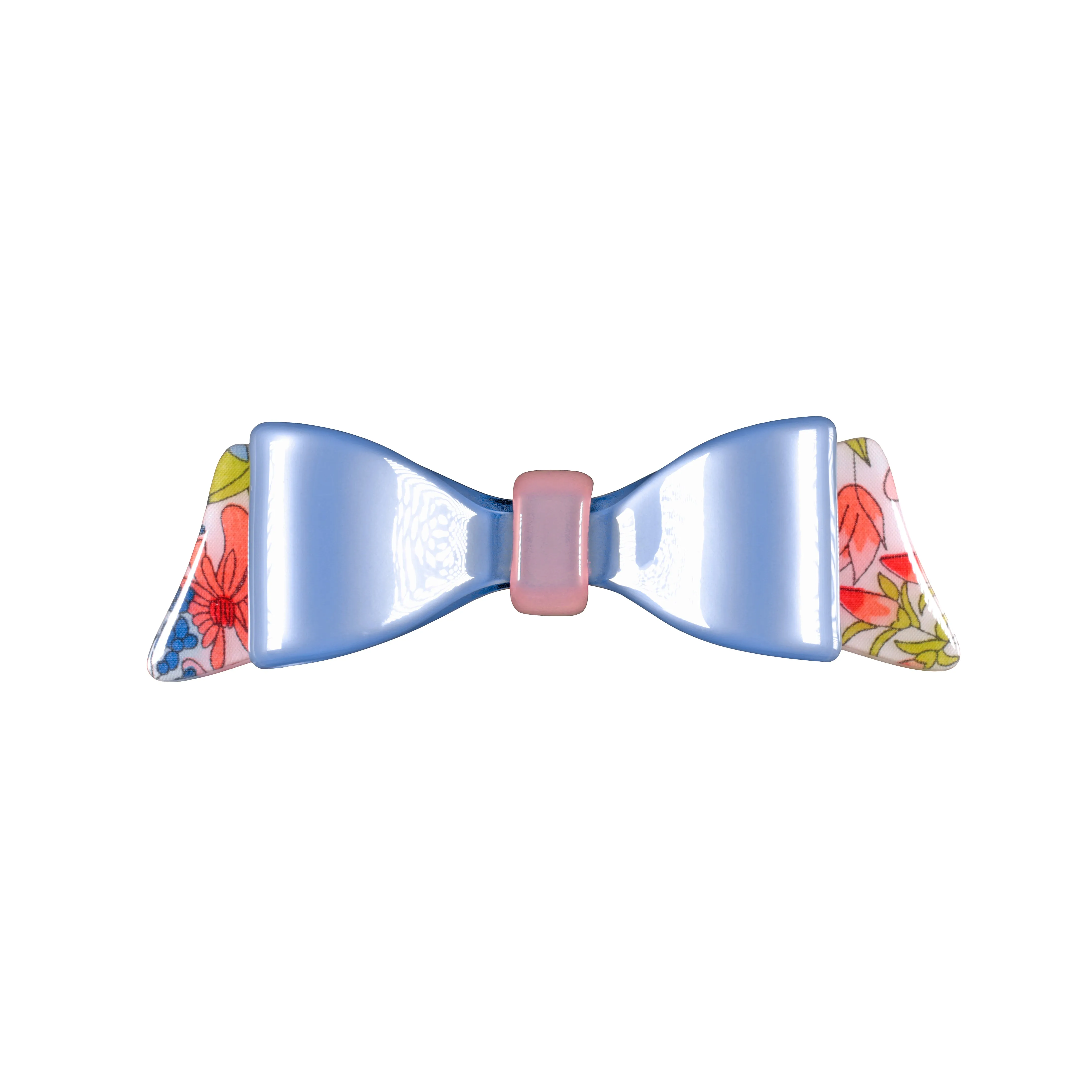 Marielle Double Small Blue Bow Hair Clip