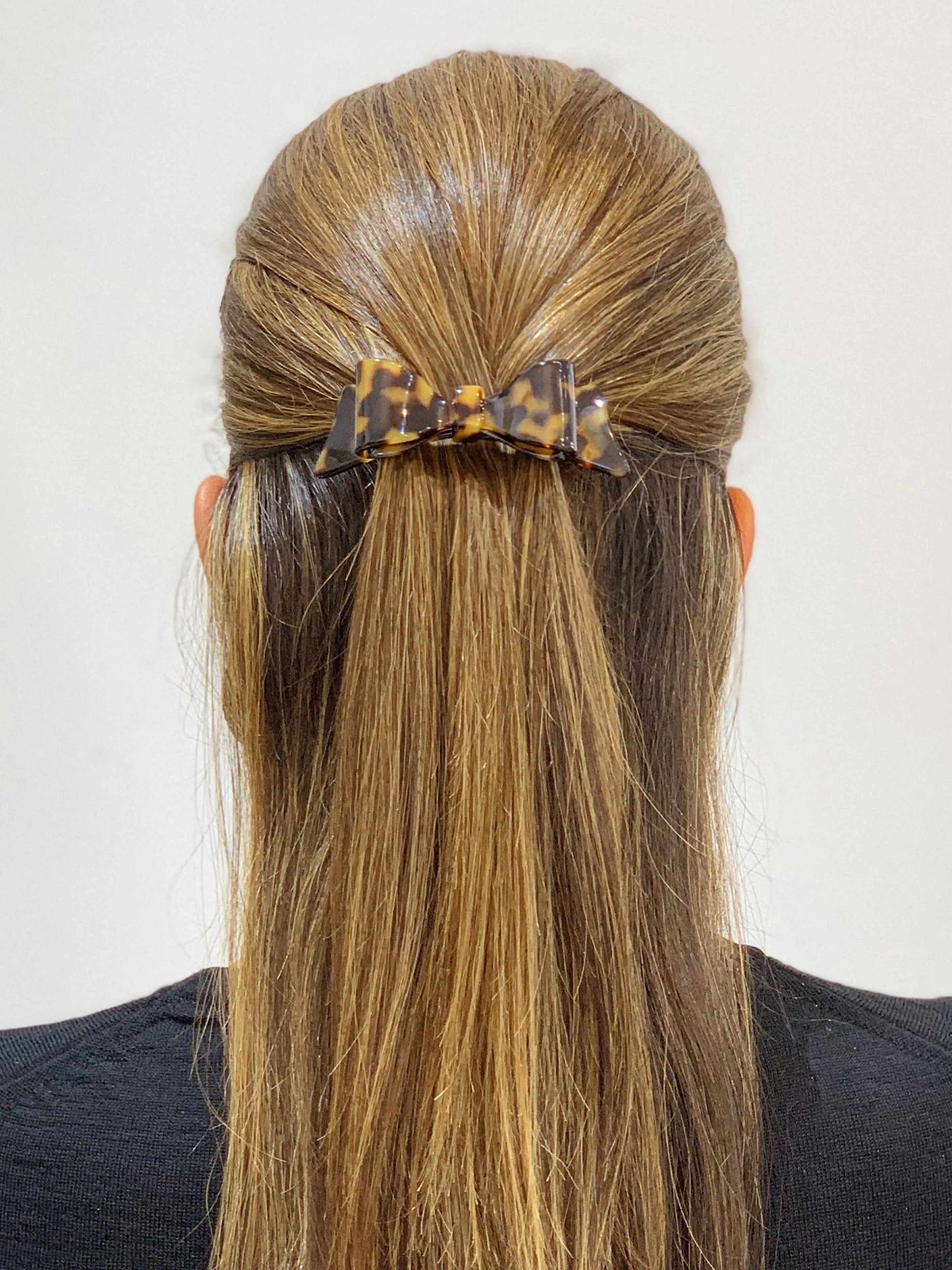 Marielle Double Small Blue Bow Hair Clip