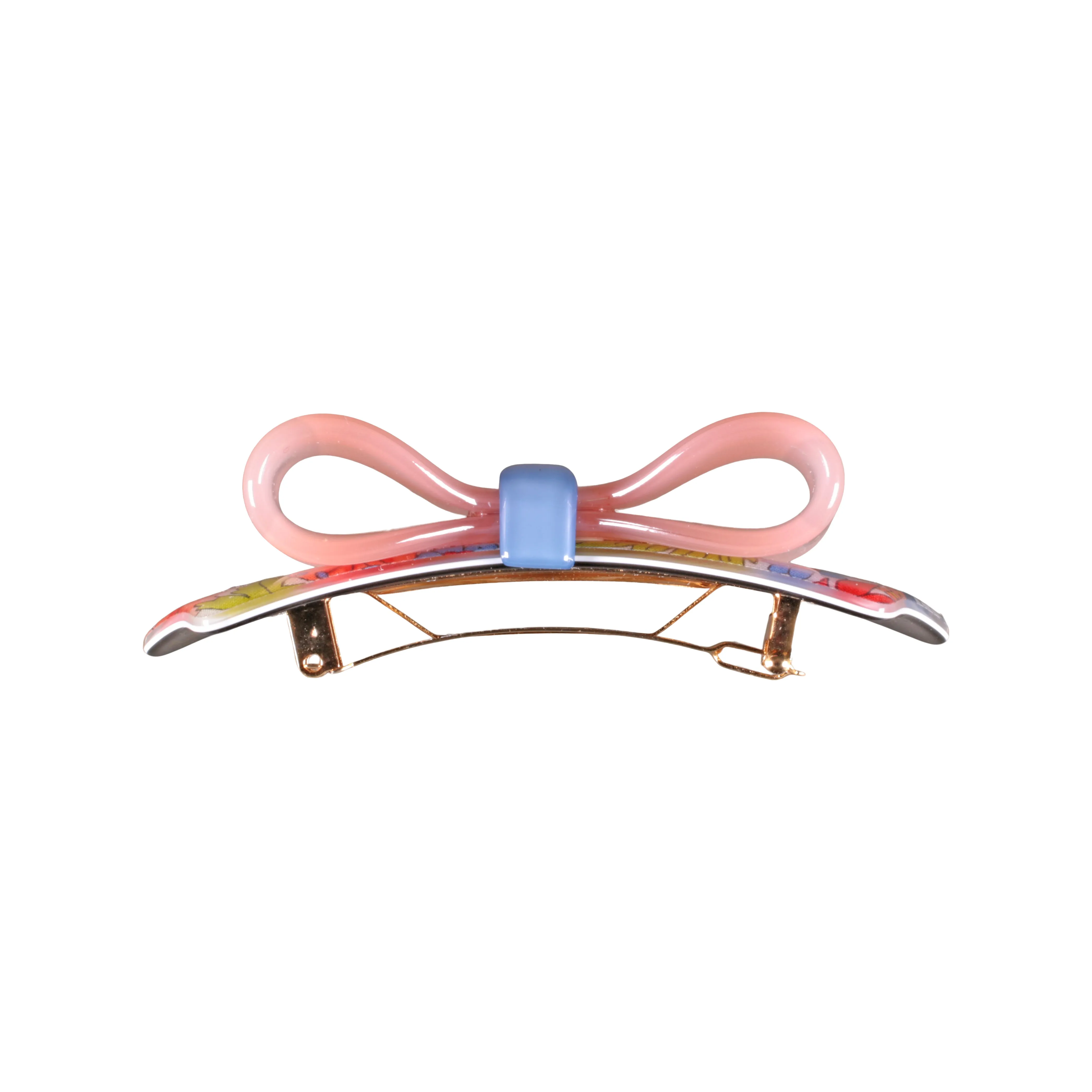 Marielle Double Small Blue Bow Hair Clip