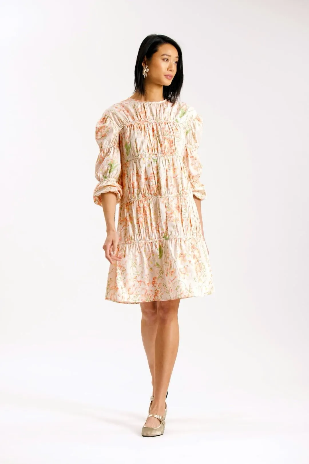 Martha Coral Floral Dress