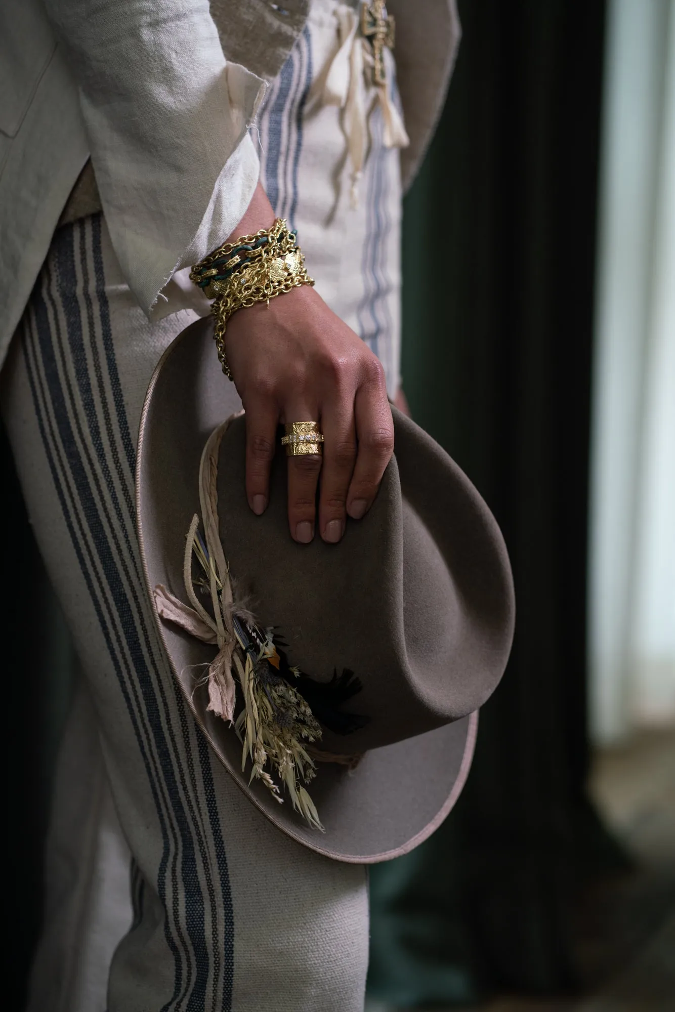 Medallion Artifact Kick Cuff Bracelet