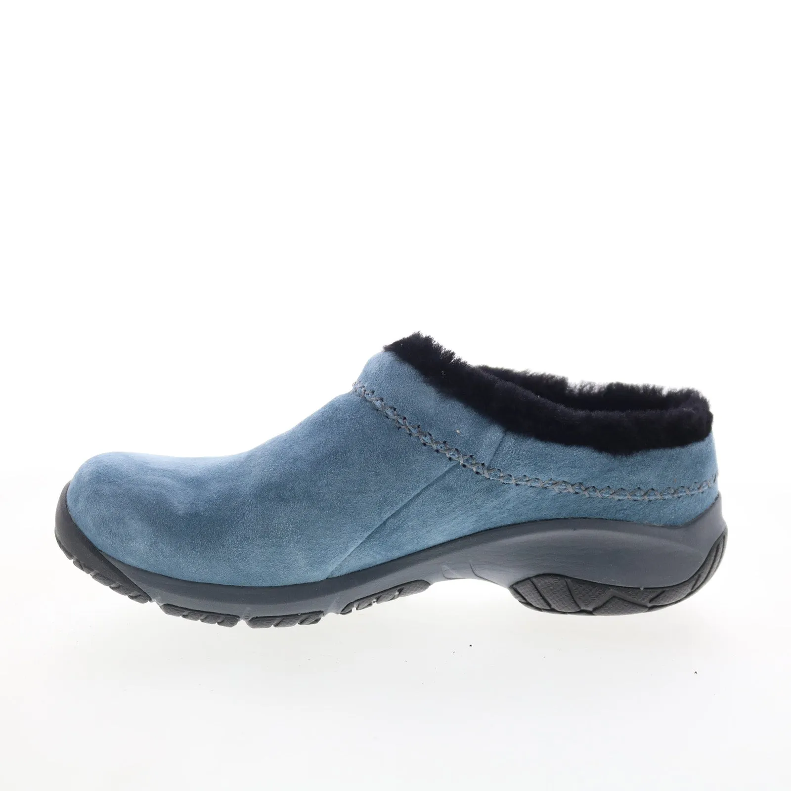 Merrell Encore Ice 4 J004624W Womens Blue Wide Nubuck Clog Flats Shoes