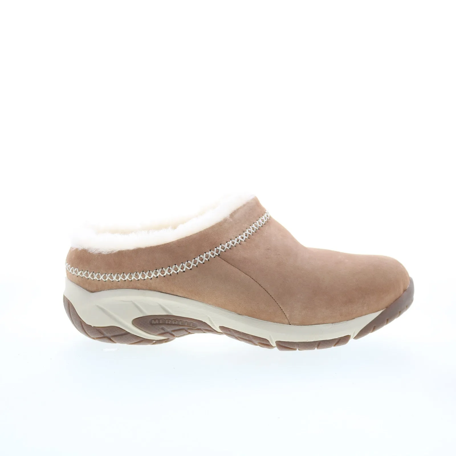 Merrell Encore Ice 4 Tobacco J004618W Womens Brown Wide Clog Flats Shoes