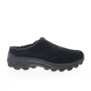 Merrell Winter Slide J005130 Womens Black Nubuck Slip On Clog Flats Shoes