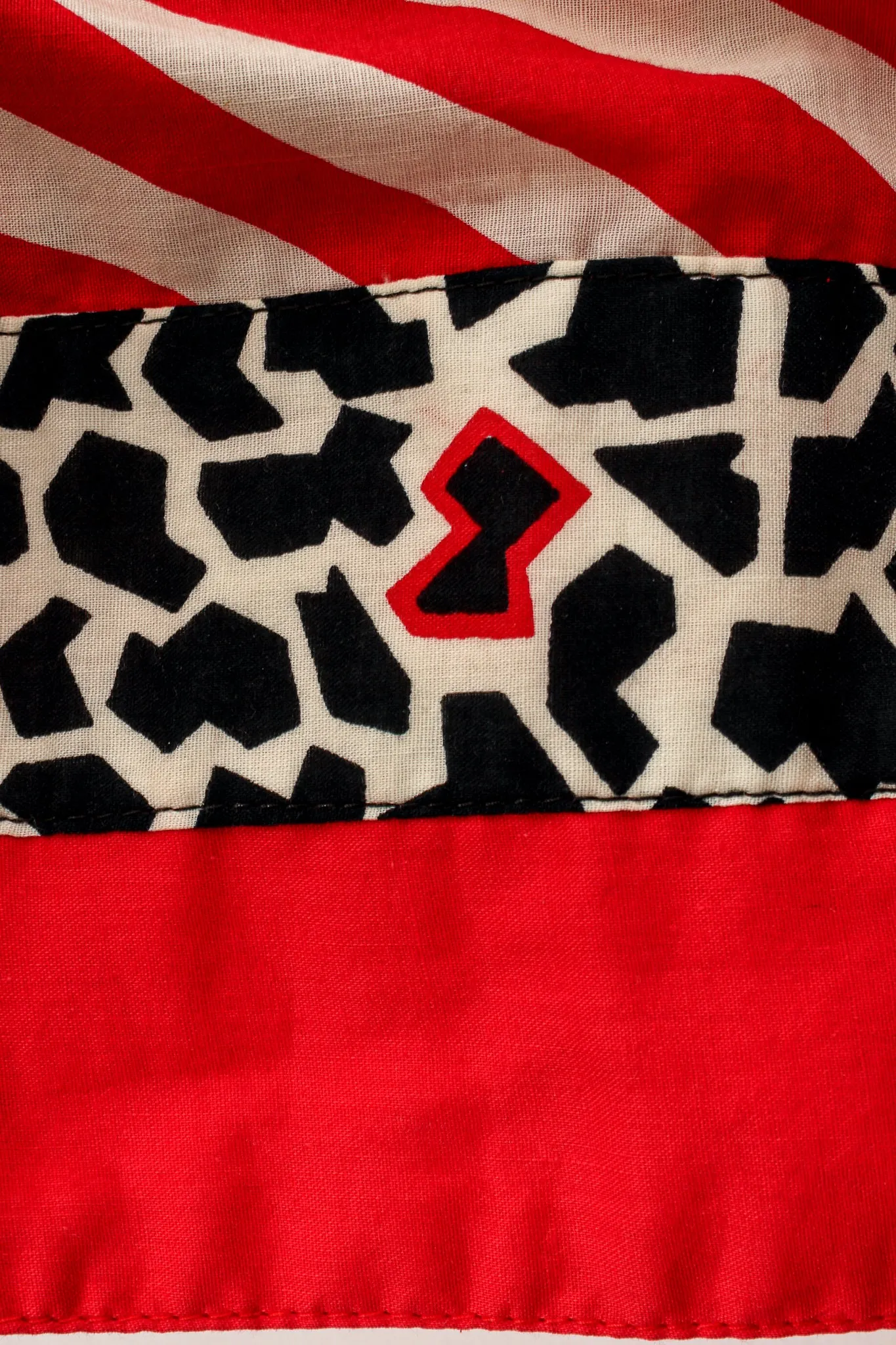 Mixed Animal Print Peasant Dress