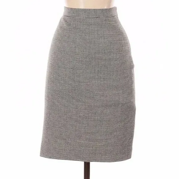 Moschino Vintage Cheap &amp; Chic Vintage Houndstooth Pencil Skirt