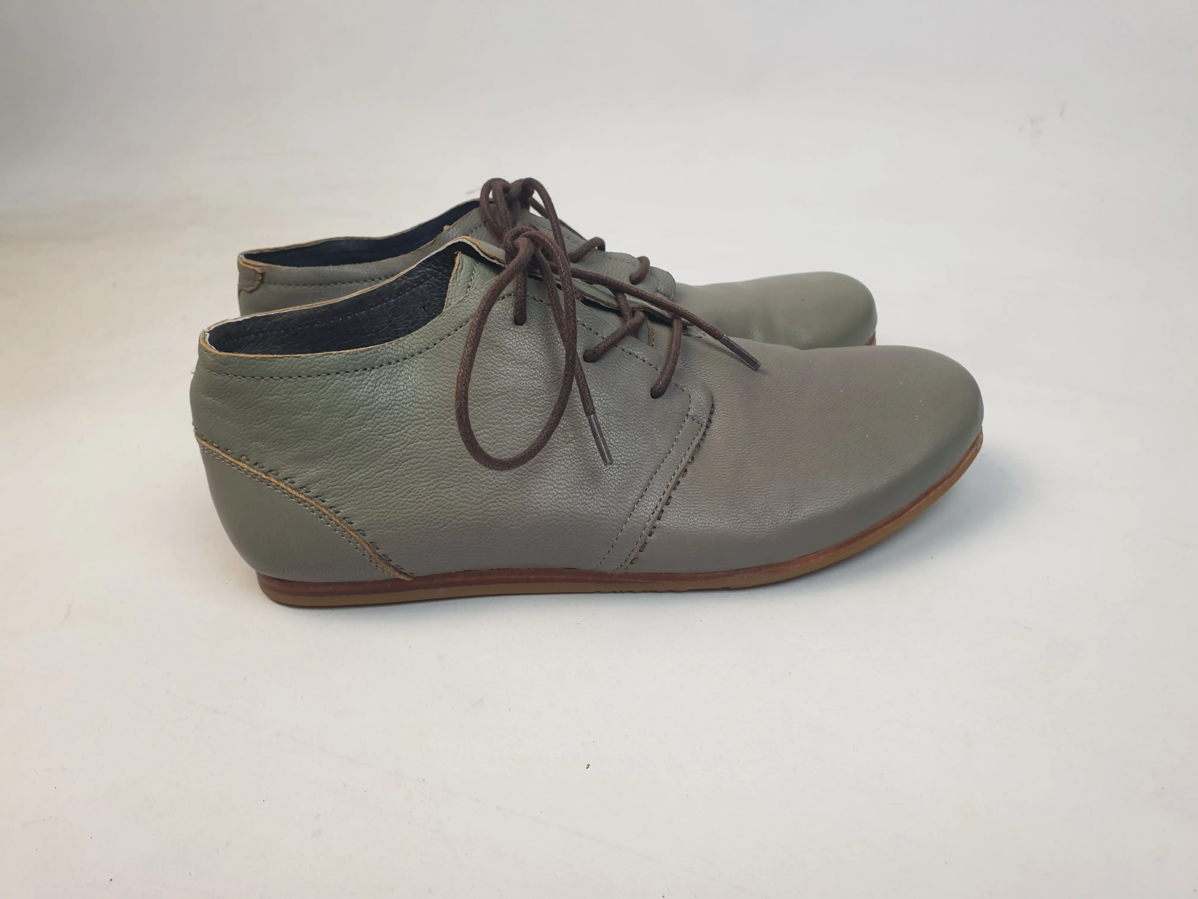 Nancybird blue-green soft leather lace up shoes size 36