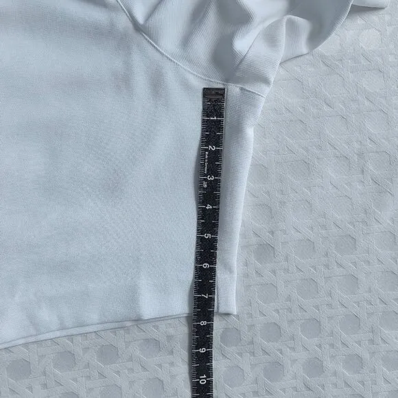 New Addition Elle Pleated Short Plus Size 20 White Tailored High Rise Pockets