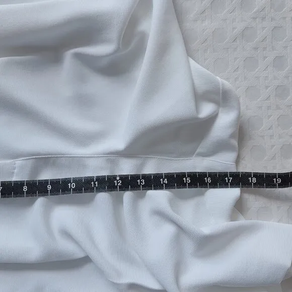 New Addition Elle Pleated Short Plus Size 20 White Tailored High Rise Pockets