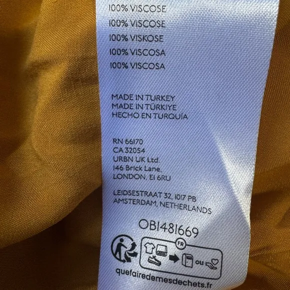 New Maeve Women’s Polka Dot Mustard Skirt Sz 14P