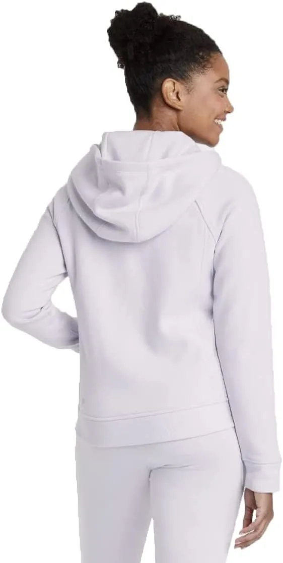 New Women's Fleece Full Zip Hooded Sweatshirt - All in Motion M NWT LAVENDER Sz M