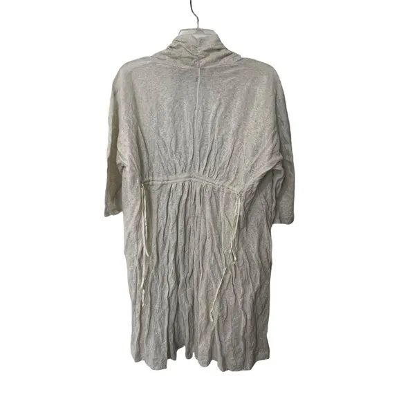 NWT Anthropologie Knitted &amp; Knotted Crinkled Open Front Cardigan with ties Boho
