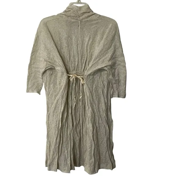 NWT Anthropologie Knitted &amp; Knotted Crinkled Open Front Cardigan with ties Boho
