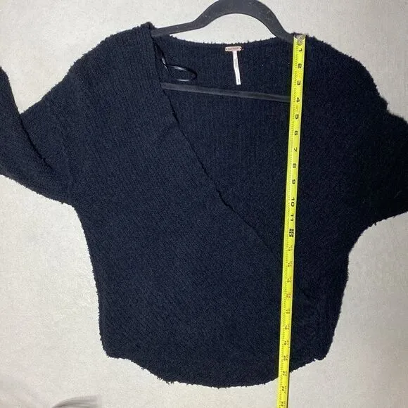 NWT MSRP $128 Free People Faux Wrap Sweater Women's Size Small