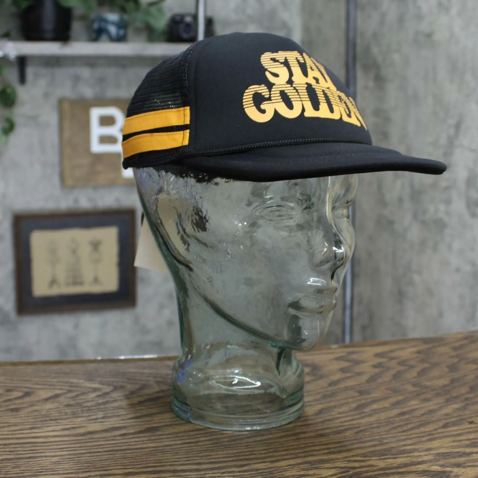 NWT Tiny Whales Kids' Toddler Stay Golden Trucker Hat. TWSP21 2-5 Years