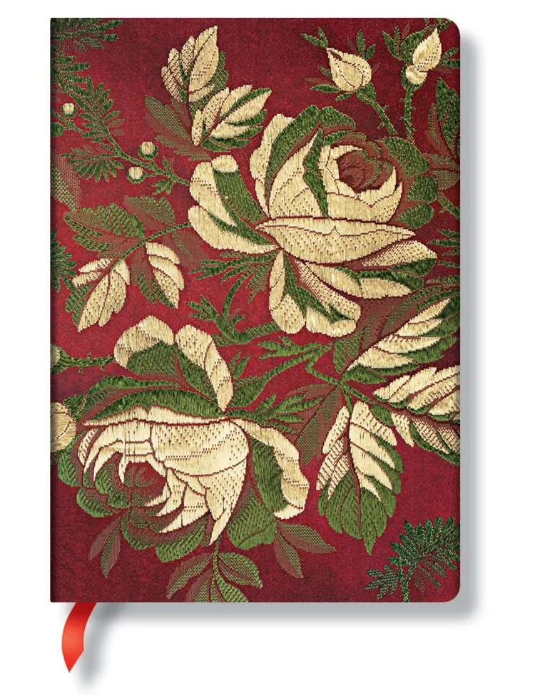Paperblanks Writing Journal, Chic & Satin, Dusk Rose, Midi 5" x 7", 176 lined pages