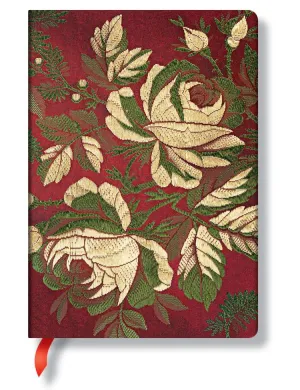 Paperblanks Writing Journal, Chic & Satin, Dusk Rose, Midi 5" x 7", 176 lined pages