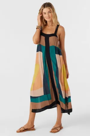 Peaceful Easy Feeling Colorblock Midi Dress