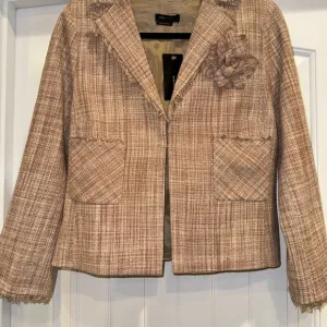 Plaid Beige Women's Jacket