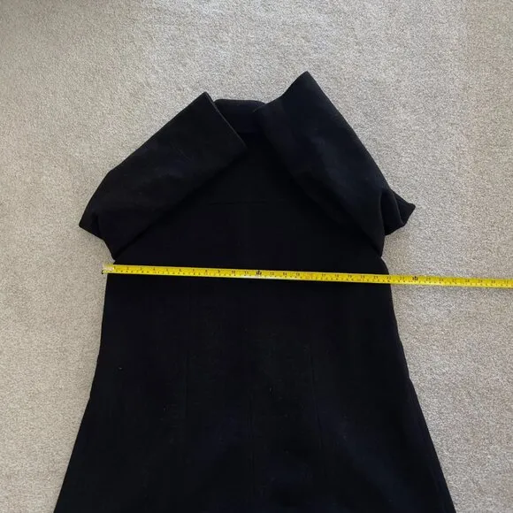 Preston &amp; York Wool Trench Coat with Hot Pink Lining Trim NWOT sz 12