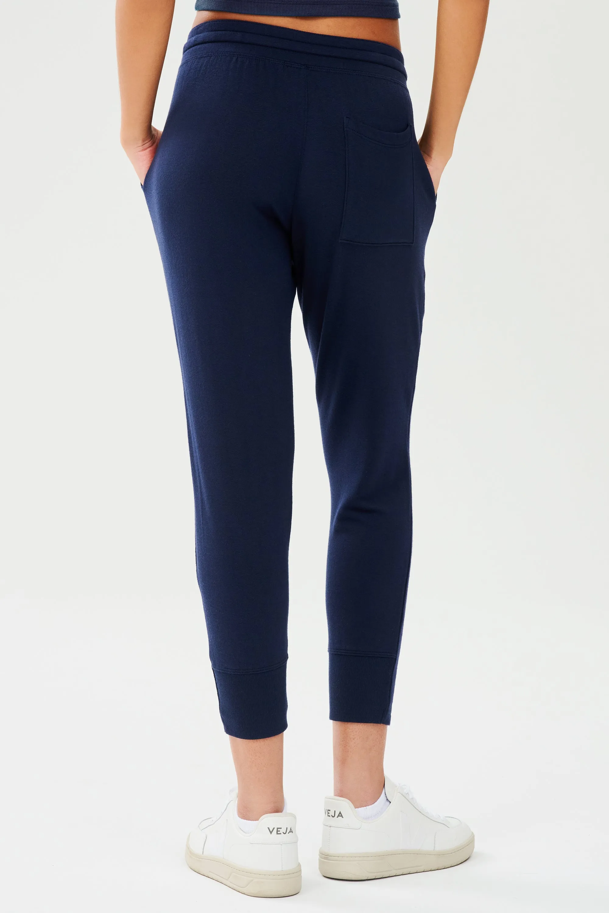 Reena Fleece 7/8 Sweatpant - Indigo