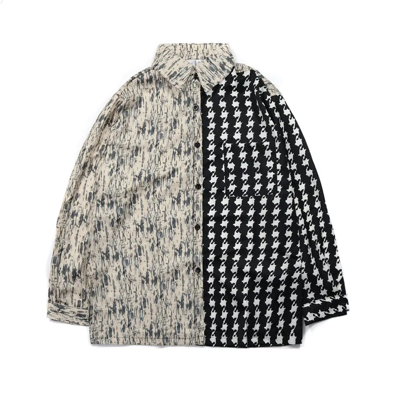 RETRO CHIC COLORBLOCK LONG SLEEVE SHIRT UB2700