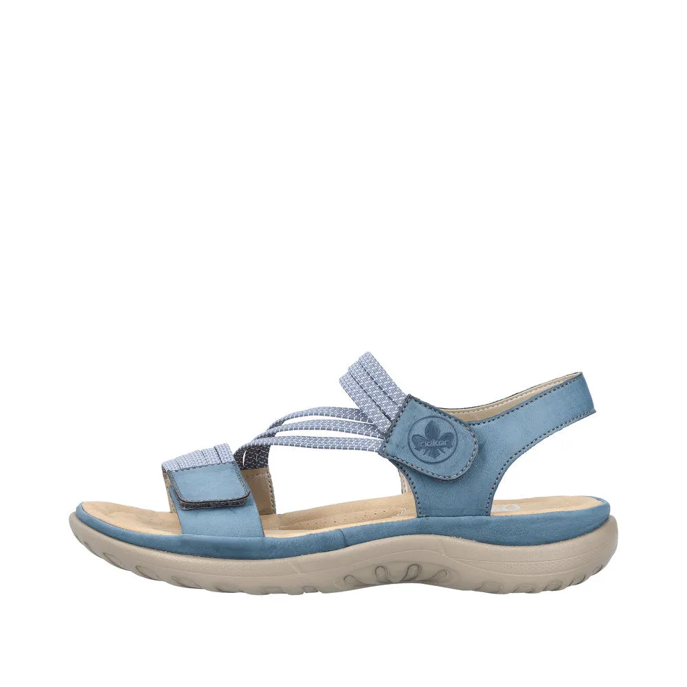 Rieker - 64870-14 - Royal/Jeans-Weiss - Sandals