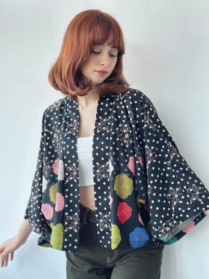 Rose Pattern Mini Kimono