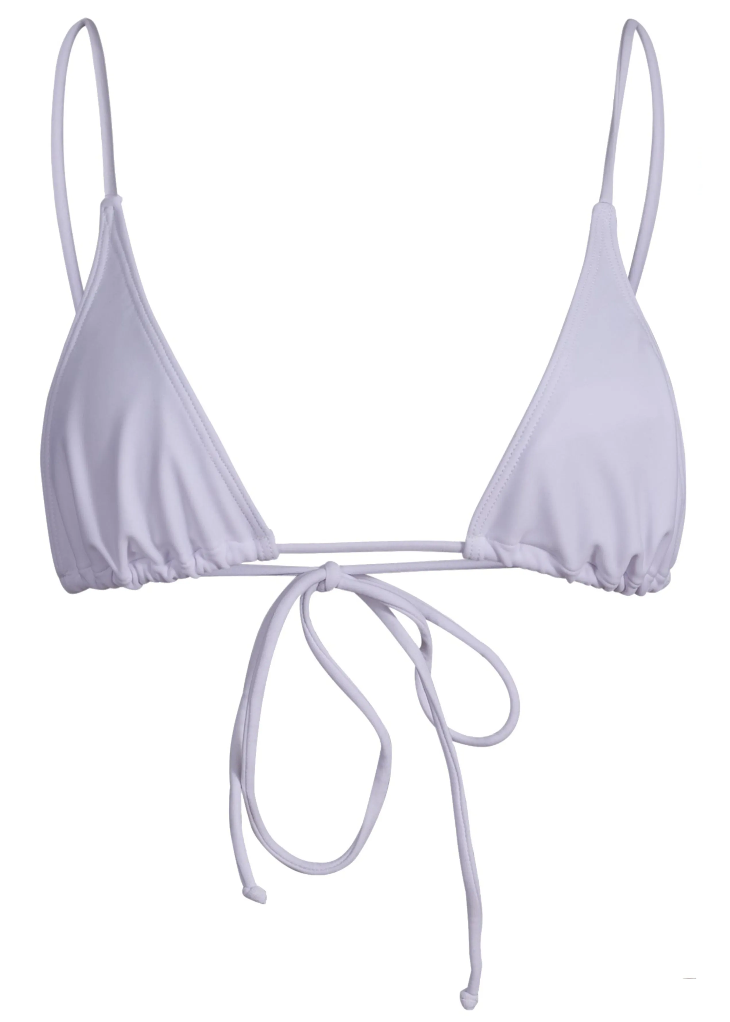SACRED TIE BACK TASSEL BIKINI TOP - Sunblock White