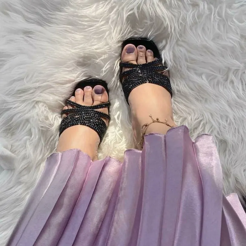 Salwa Flats S84F - Black