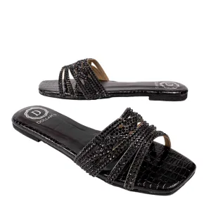 Salwa Flats S84F - Black