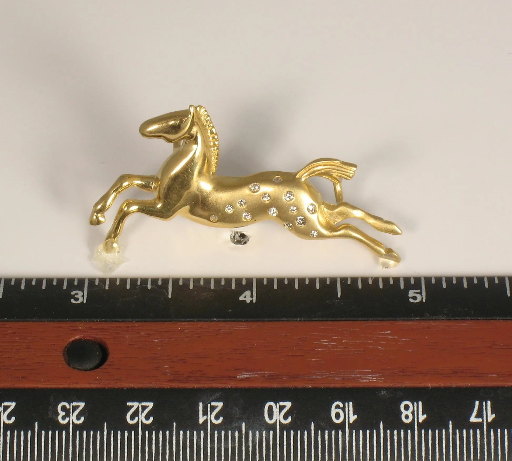 Satin "Happy Appy" Running Horse Necklace