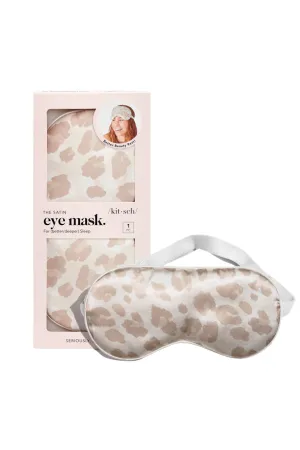 Satin Sleep Eye Mask - Leopard