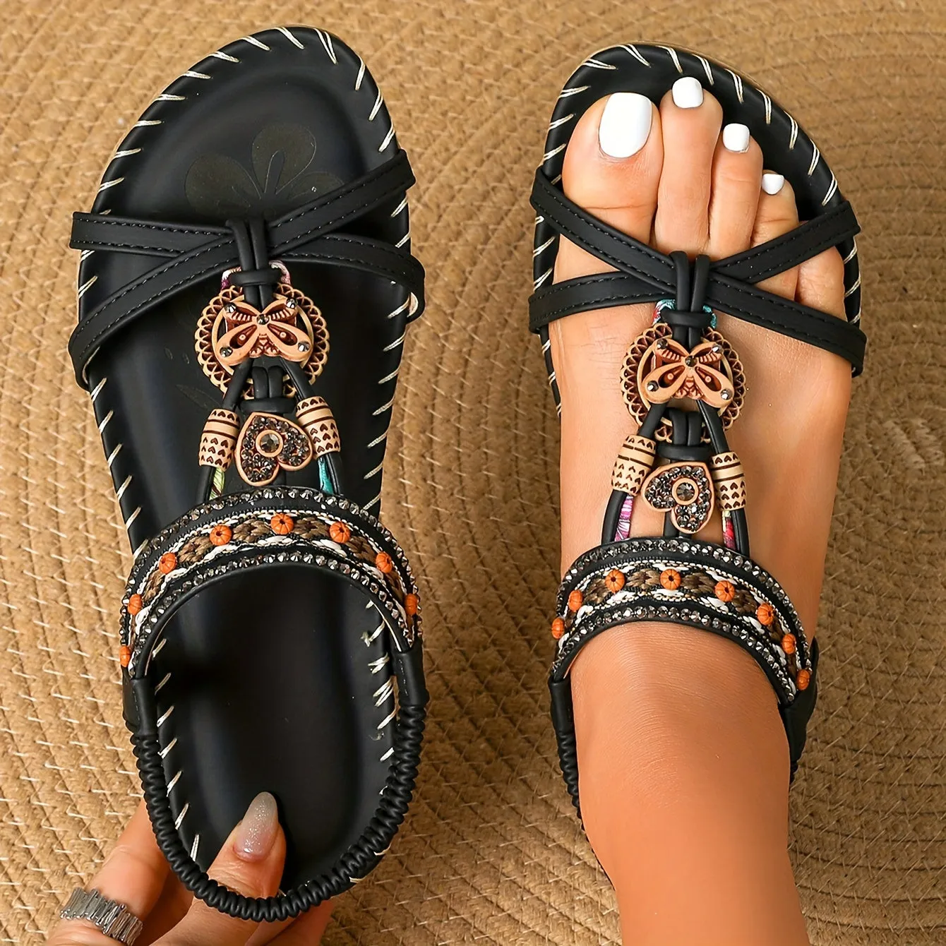 Serena - Boho Flat Sandals