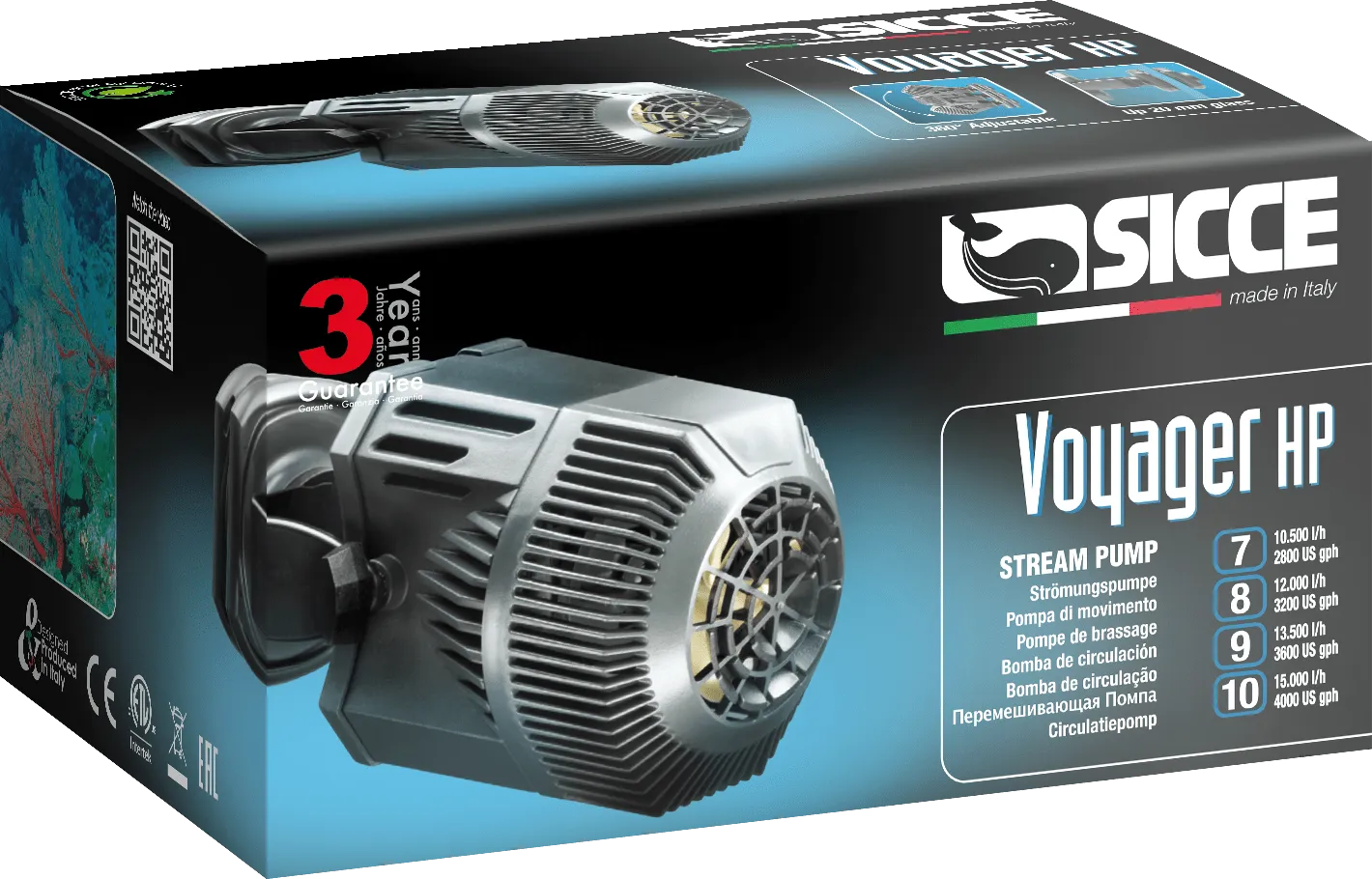 Sicce Voyager HP 9 Stream Pump 13500 L/H
